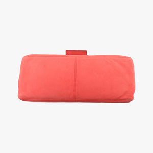 Pre-owned Fendi Big Mamma Forever Flap Orange Leather 8BR638 shoulderbag | stylenewstar