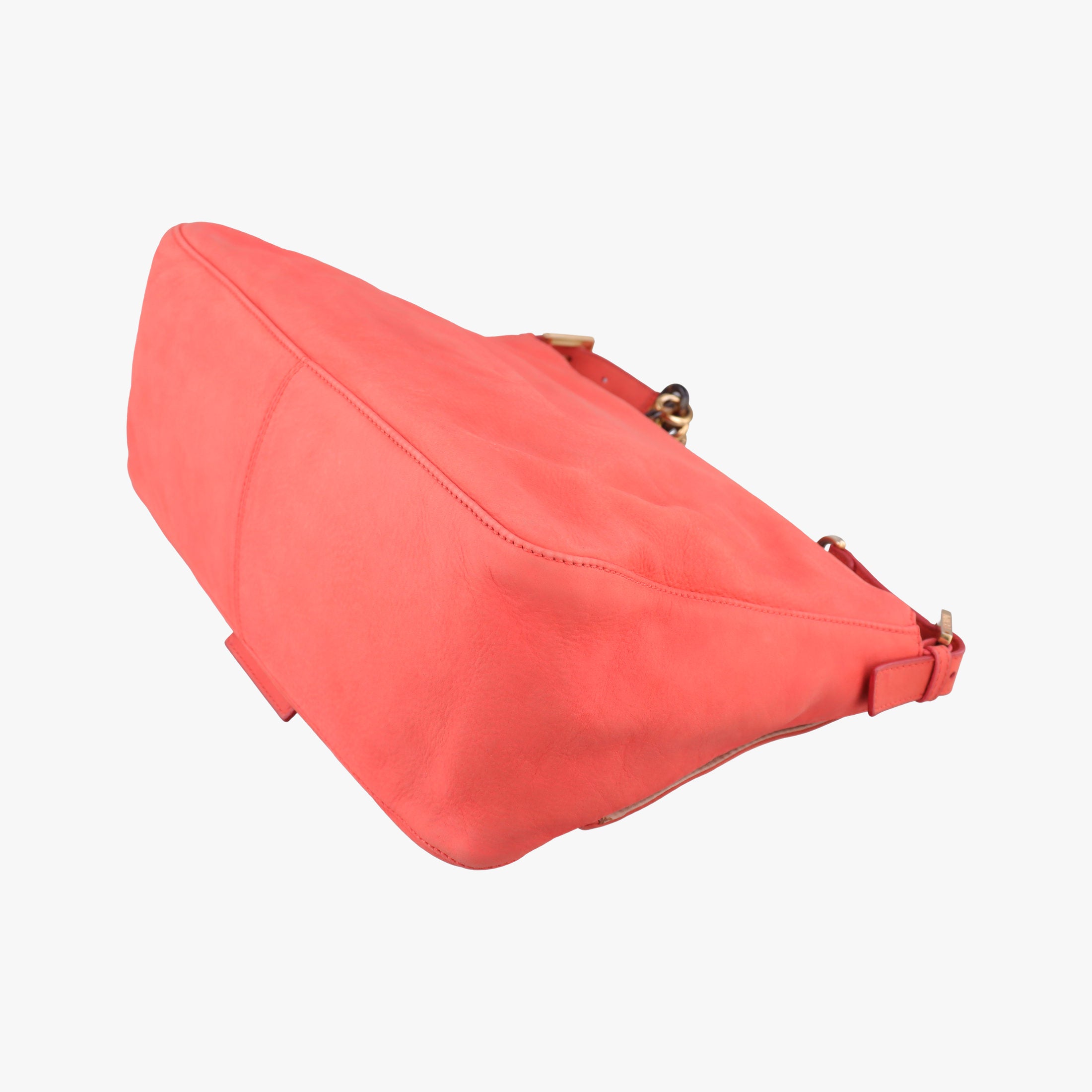 Pre-owned Fendi Big Mamma Forever Flap Orange Leather 8BR638 shoulderbag | stylenewstar