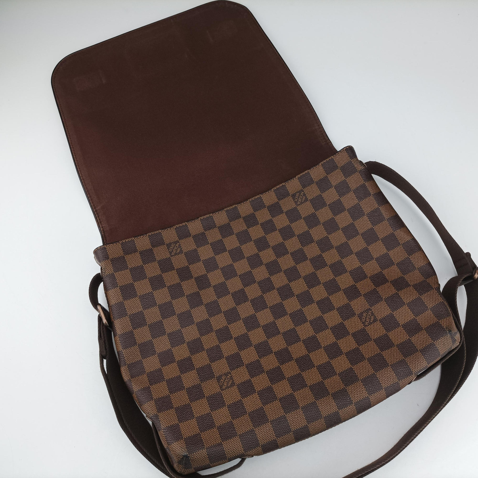Pre-owned Louis Vuitton BROOKLYN MM EBENE Damier Canvas N51211 shoulderbag | stylenewstar