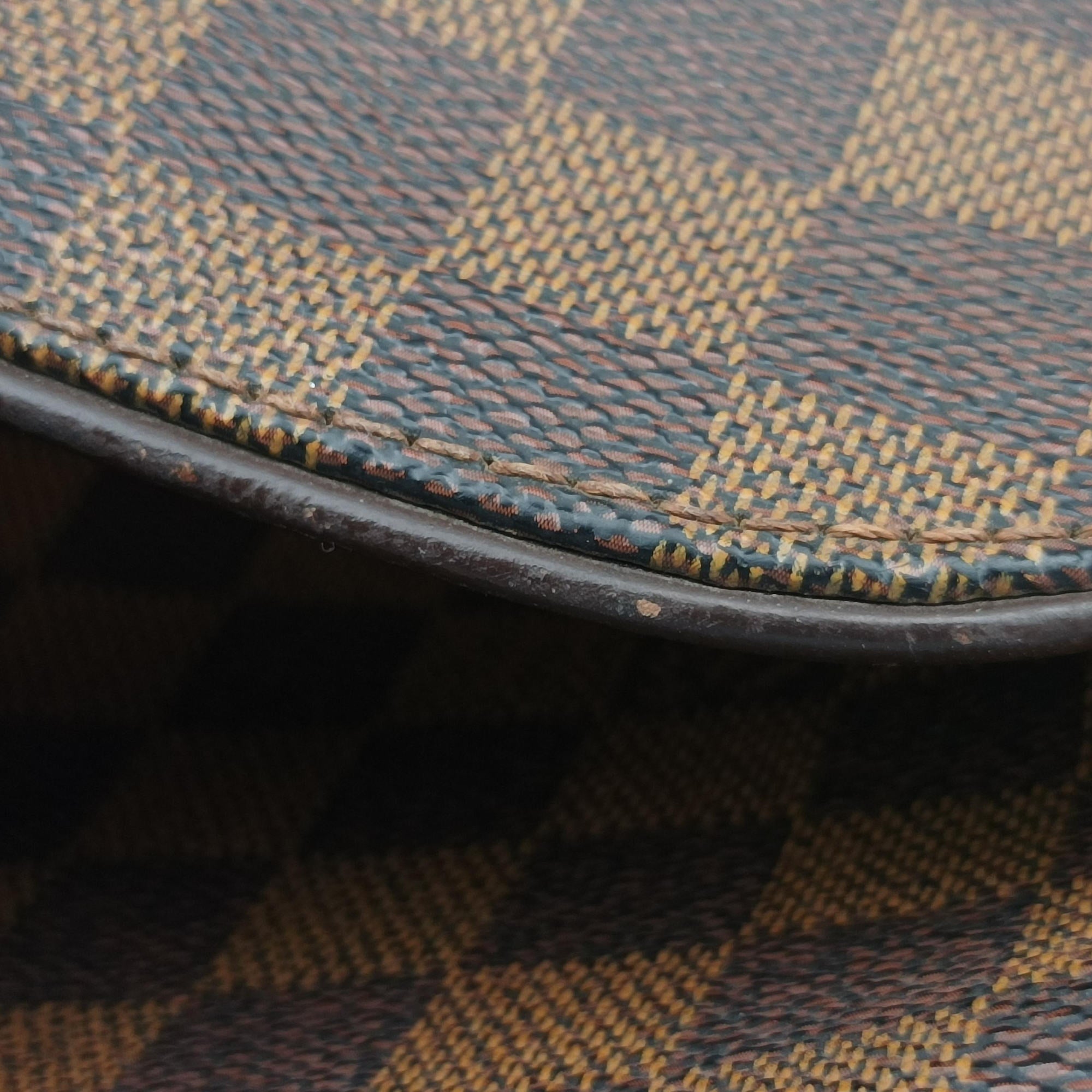 Pre-owned Louis Vuitton BROOKLYN MM EBENE Damier Canvas N51211 shoulderbag | stylenewstar