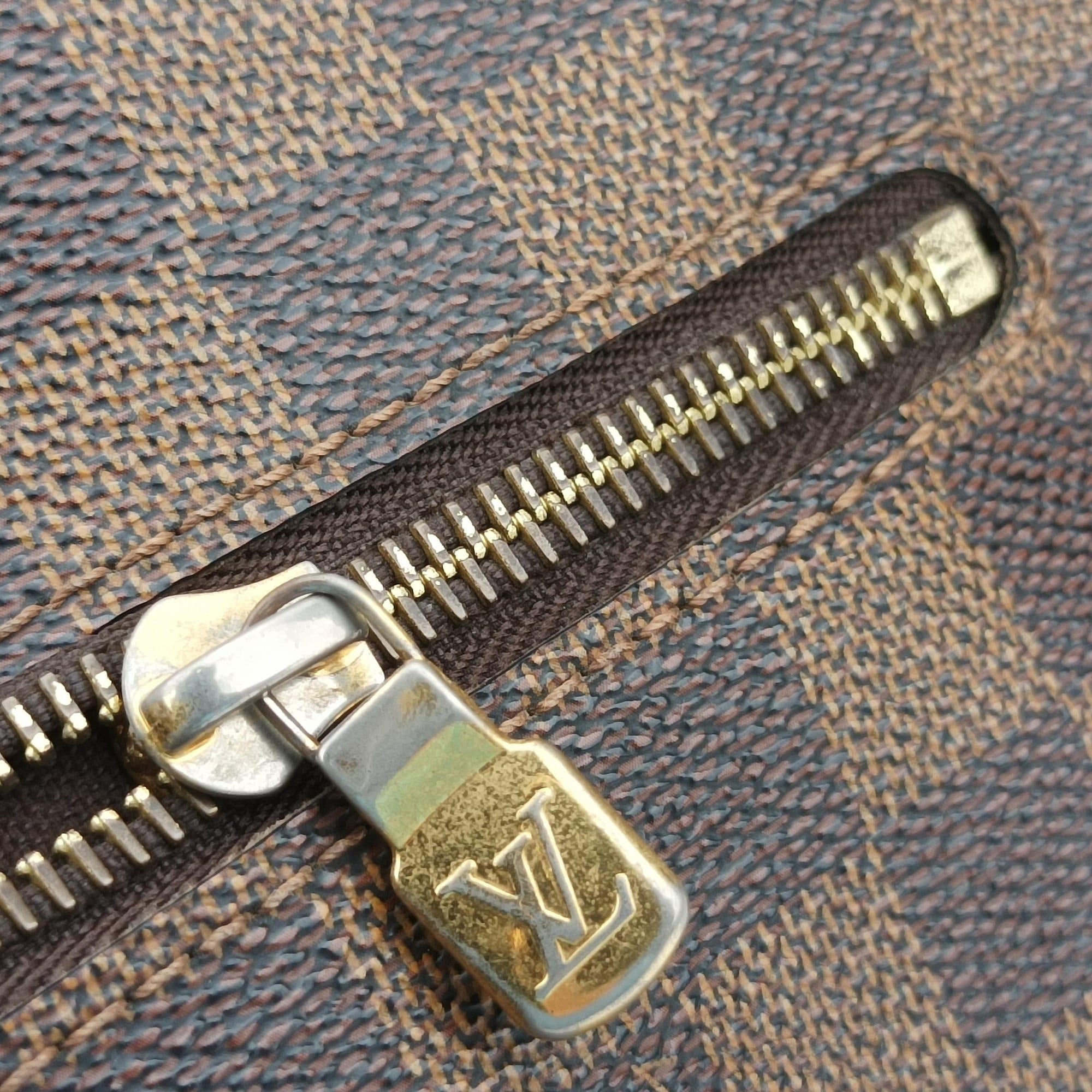 Pre-owned Louis Vuitton BROOKLYN MM EBENE Damier Canvas N51211 shoulderbag | stylenewstar