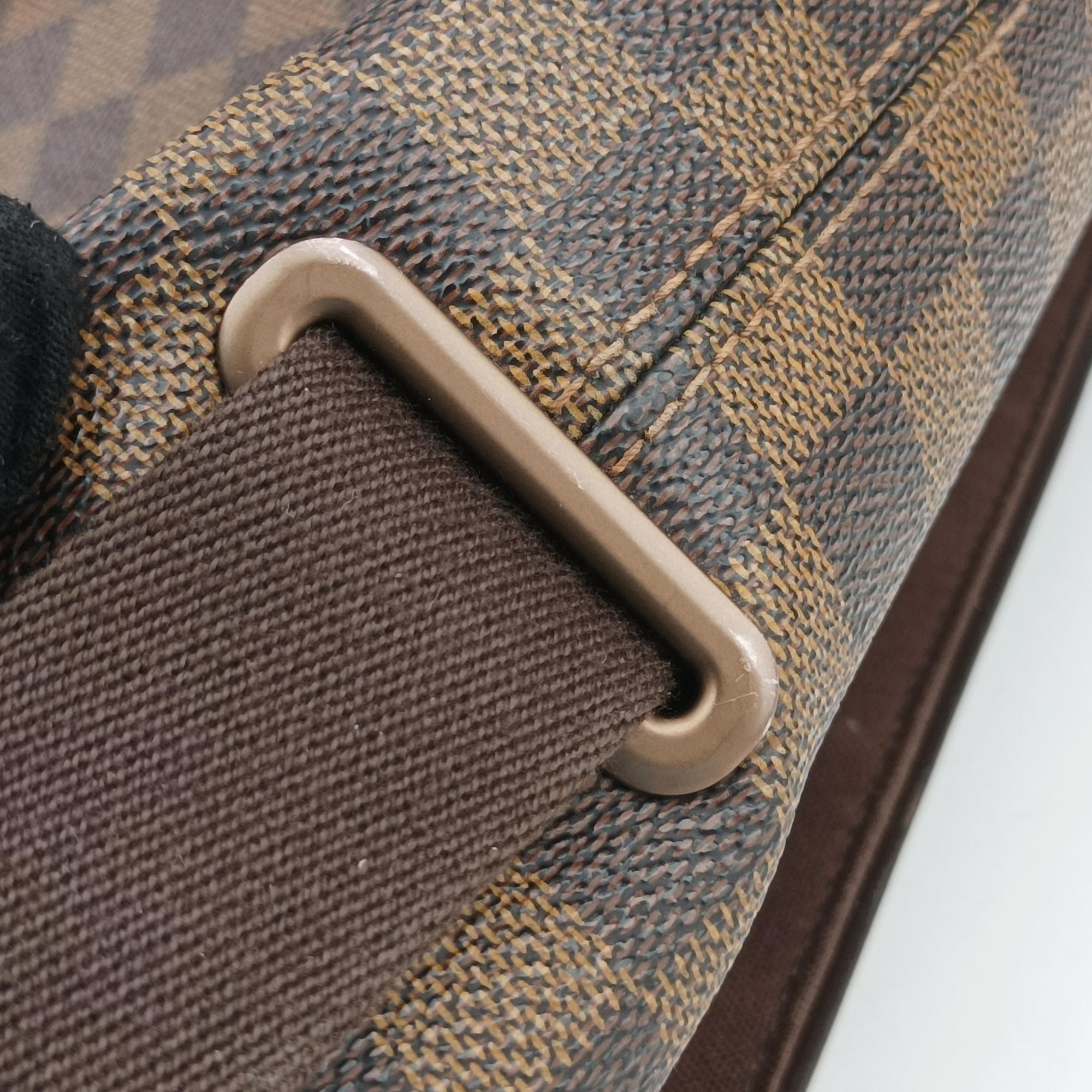 Pre-owned Louis Vuitton BROOKLYN MM EBENE Damier Canvas N51211 shoulderbag | stylenewstar