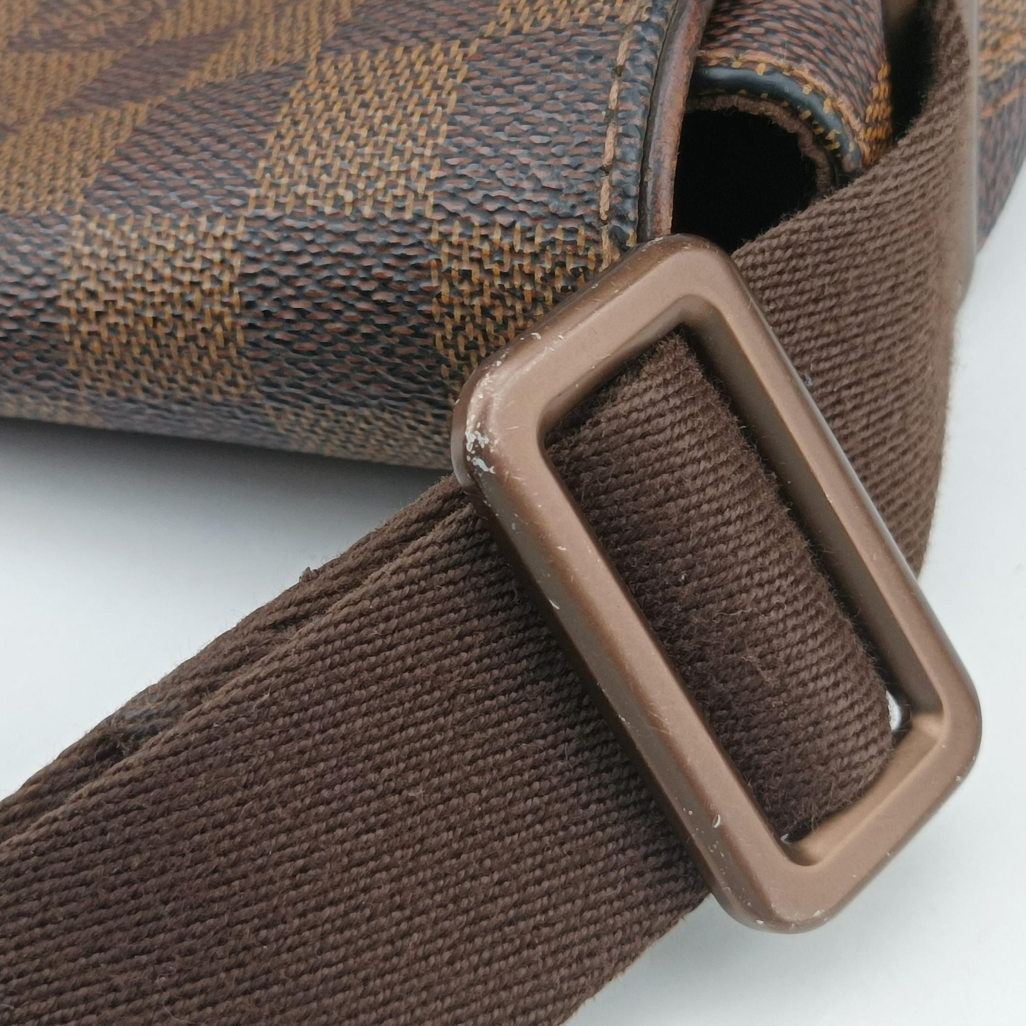 Pre-owned Louis Vuitton BROOKLYN MM EBENE Damier Canvas N51211 shoulderbag | stylenewstar
