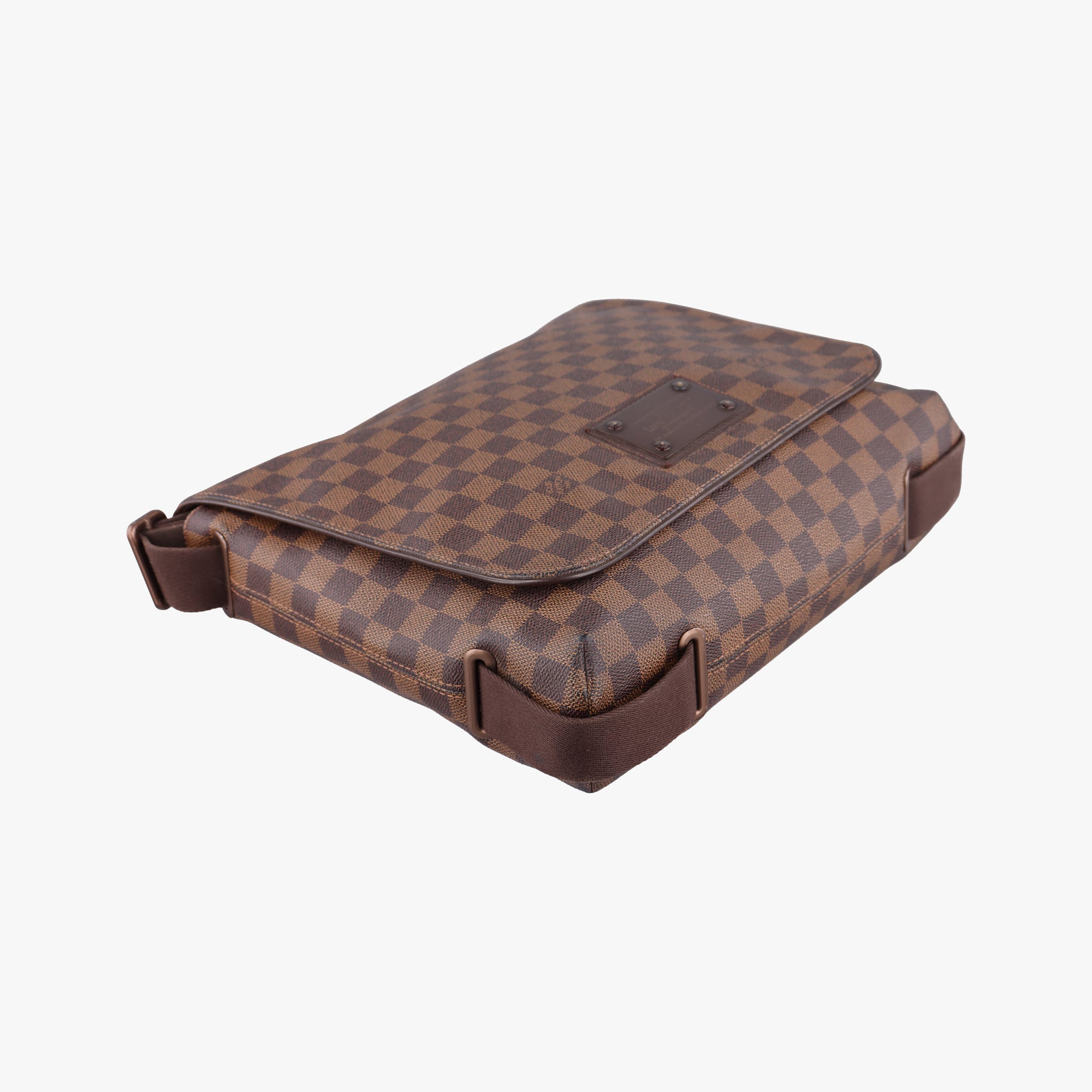 Pre-owned Louis Vuitton BROOKLYN MM EBENE Damier Canvas N51211 shoulderbag | stylenewstar