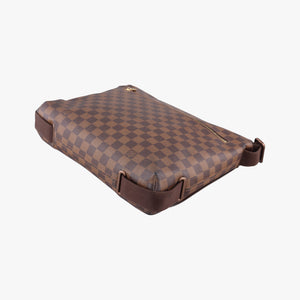 Pre-owned Louis Vuitton BROOKLYN MM EBENE Damier Canvas N51211 shoulderbag | stylenewstar