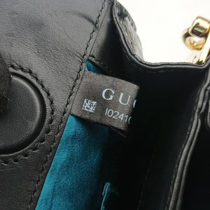 Pre-owned Gucci Ophidia Green×black×red Suede×leather 503877 shoulderbag | stylenewstar