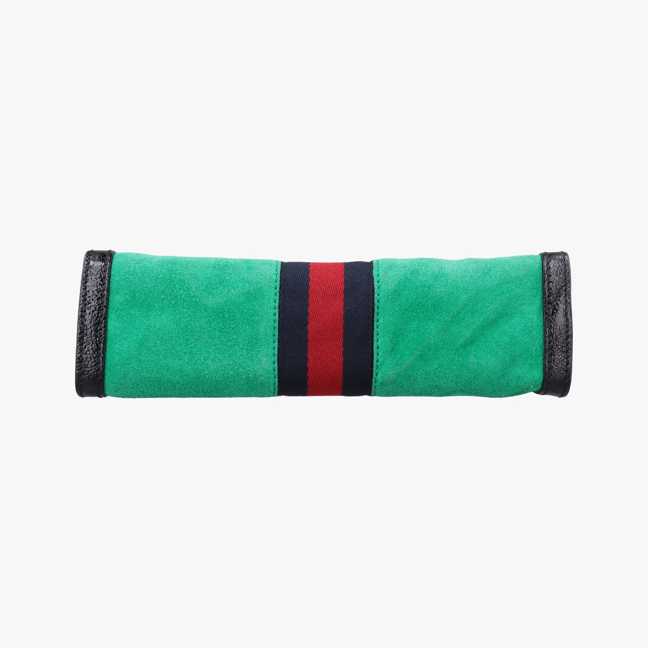 Pre-owned Gucci Ophidia Green×black×red Suede×leather 503877 shoulderbag | stylenewstar