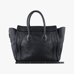 Pre-owned Celine Luggage Mini Shopper Black Leather  handbag | stylenewstar