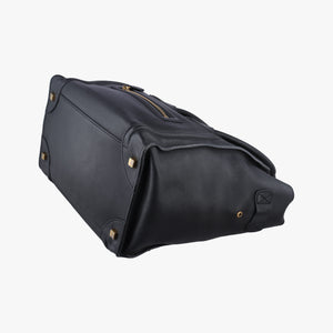 Pre-owned Celine Luggage Mini Shopper Black Leather  handbag | stylenewstar