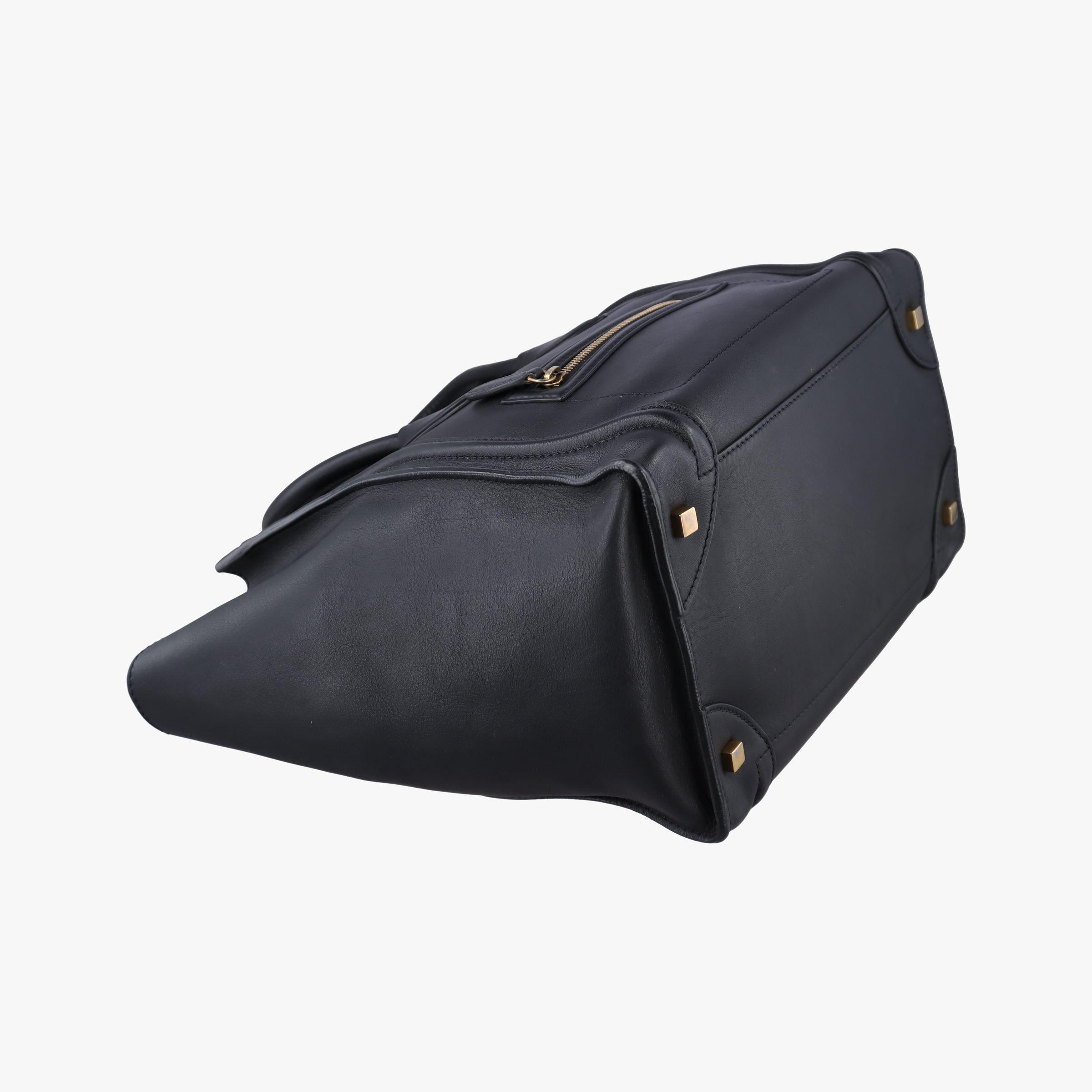 Pre-owned Celine Luggage Mini Shopper Black Leather  handbag | stylenewstar