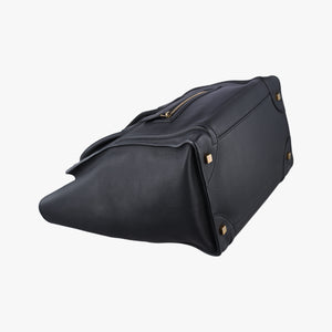 Pre-owned Celine Luggage Mini Shopper Black Leather  handbag | stylenewstar
