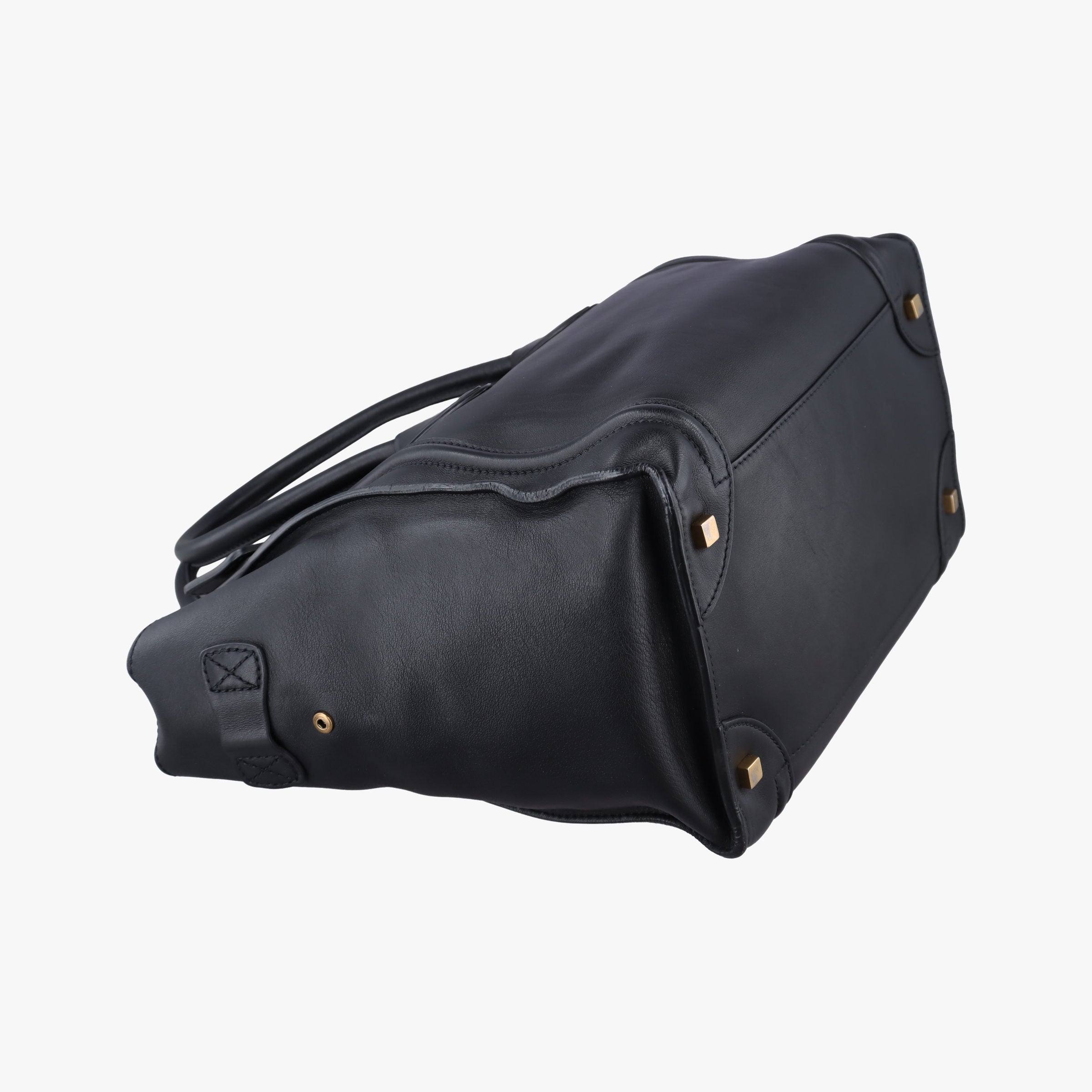 Pre-owned Celine Luggage Mini Shopper Black Leather  handbag | stylenewstar