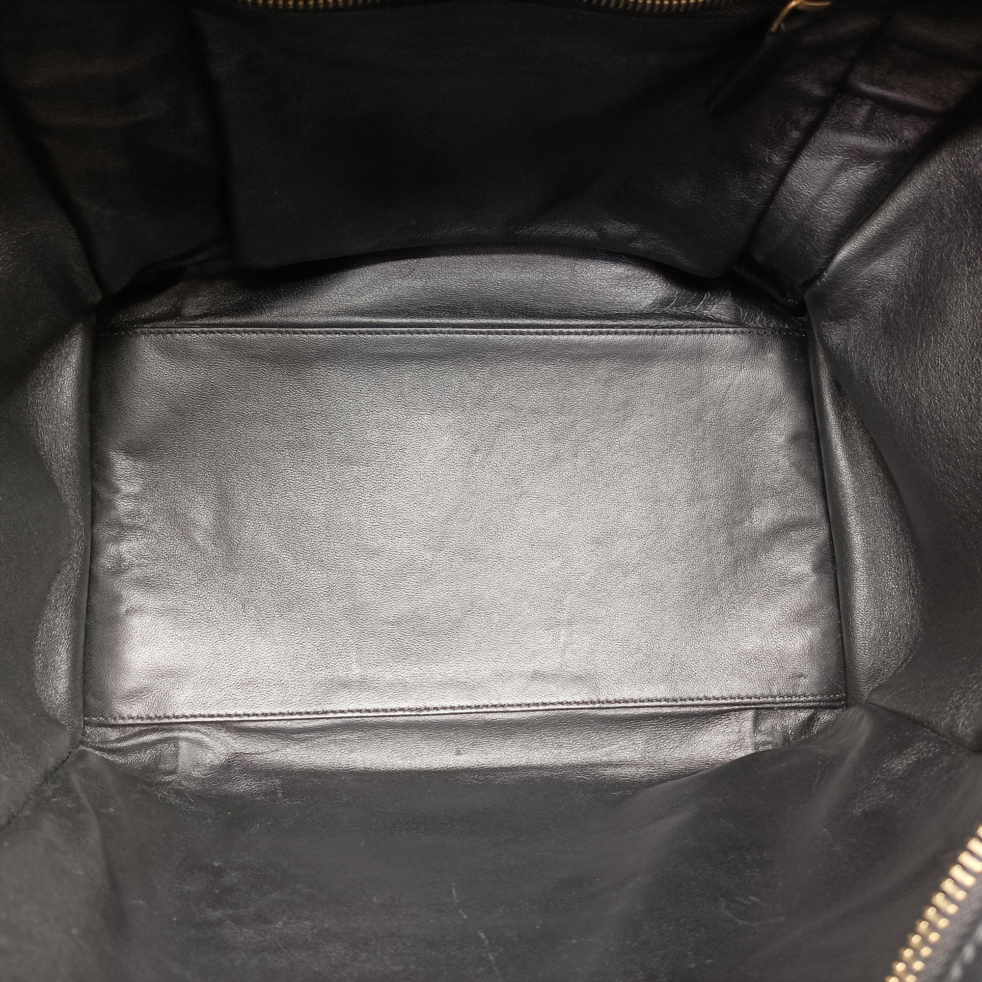 Pre-owned Celine Luggage Mini Shopper Black Leather  handbag | stylenewstar