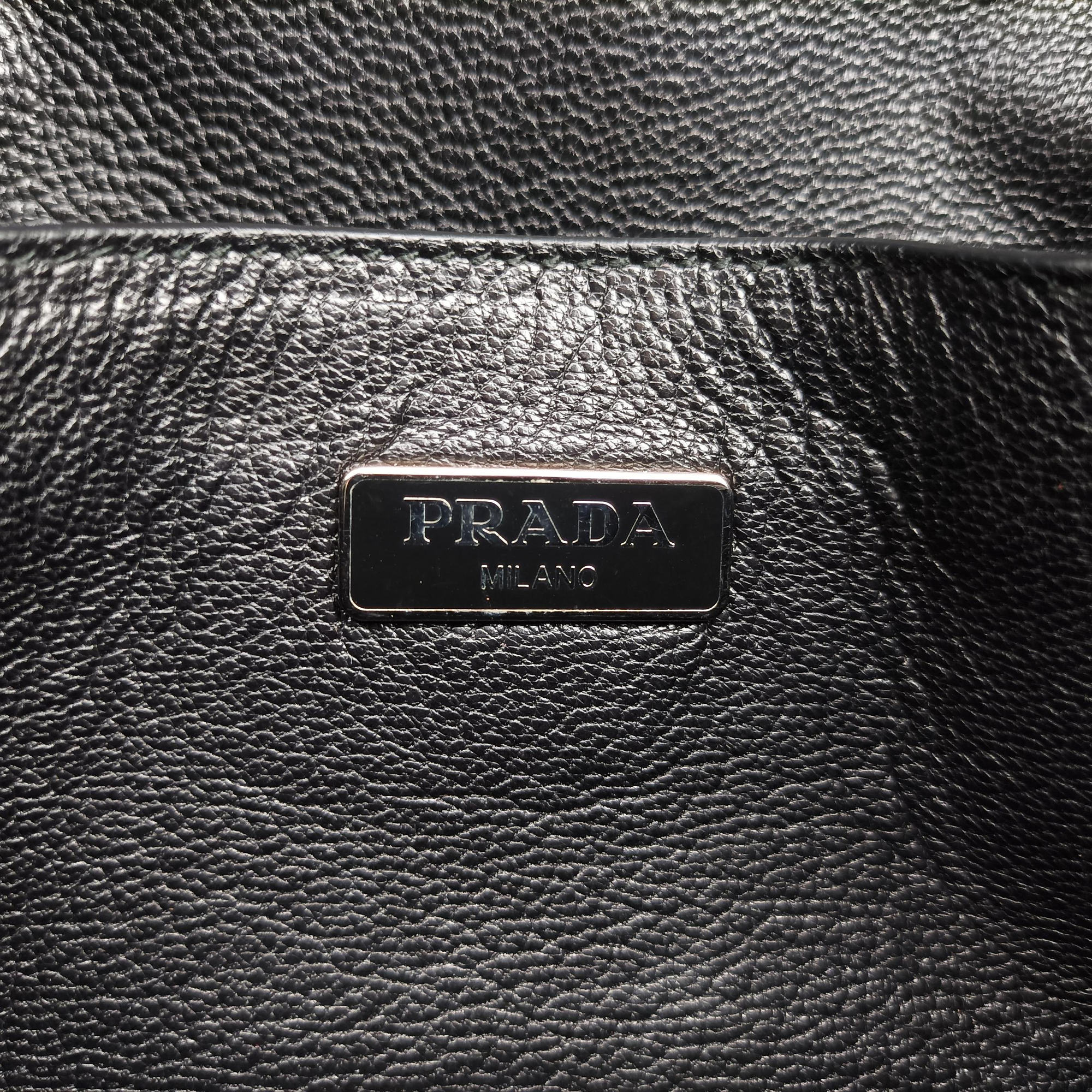 Pre-owned Prada Sound Lock Red SAFFIANO Leather BN0924 shoulderbag | stylenewstar
