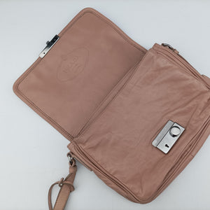 Pre-owned Prada Sound Flap Pink lambskin  shoulderbag | stylenewstar