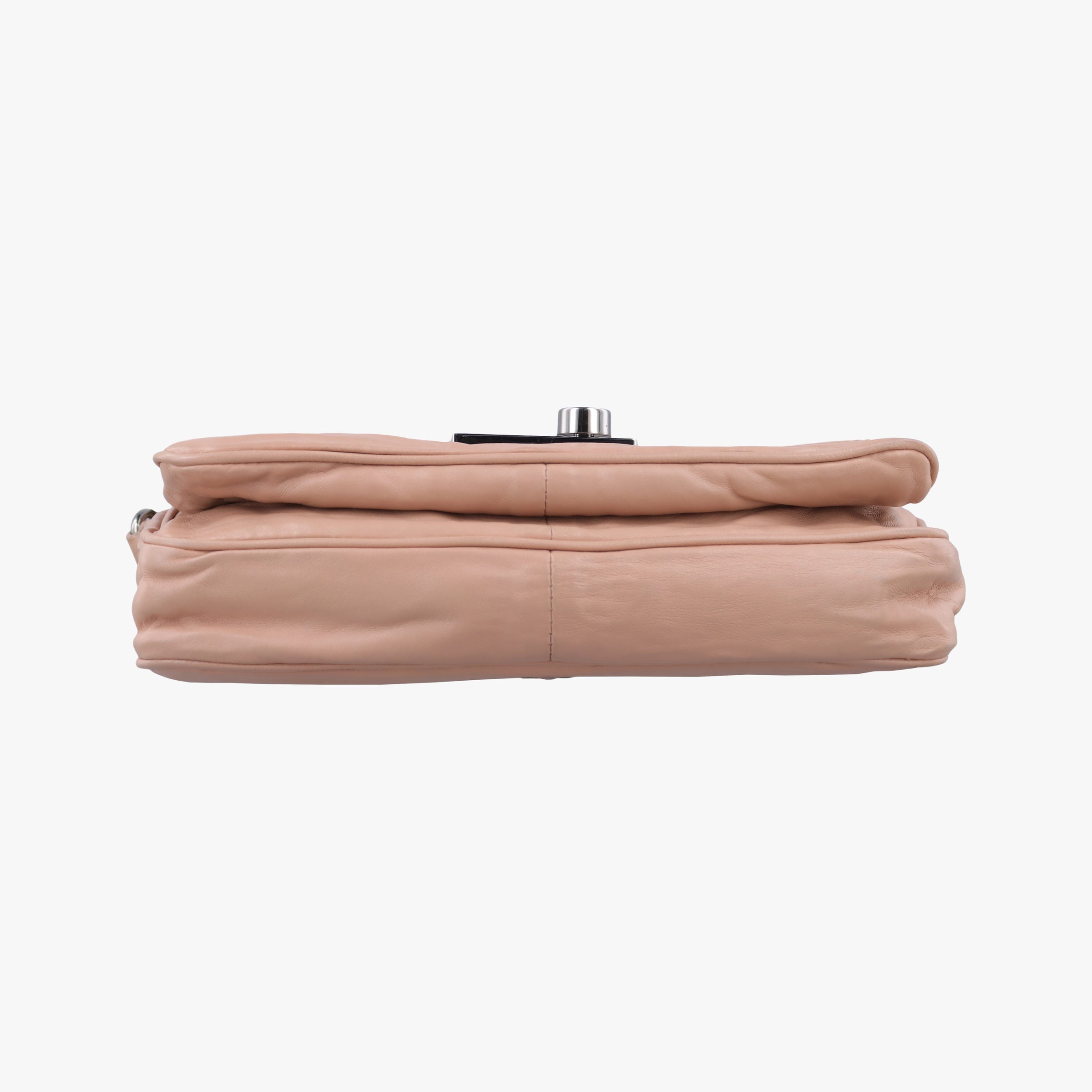 Pre-owned Prada Sound Flap Pink lambskin  shoulderbag | stylenewstar