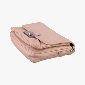 Pre-owned Prada Sound Flap Pink lambskin  shoulderbag | stylenewstar