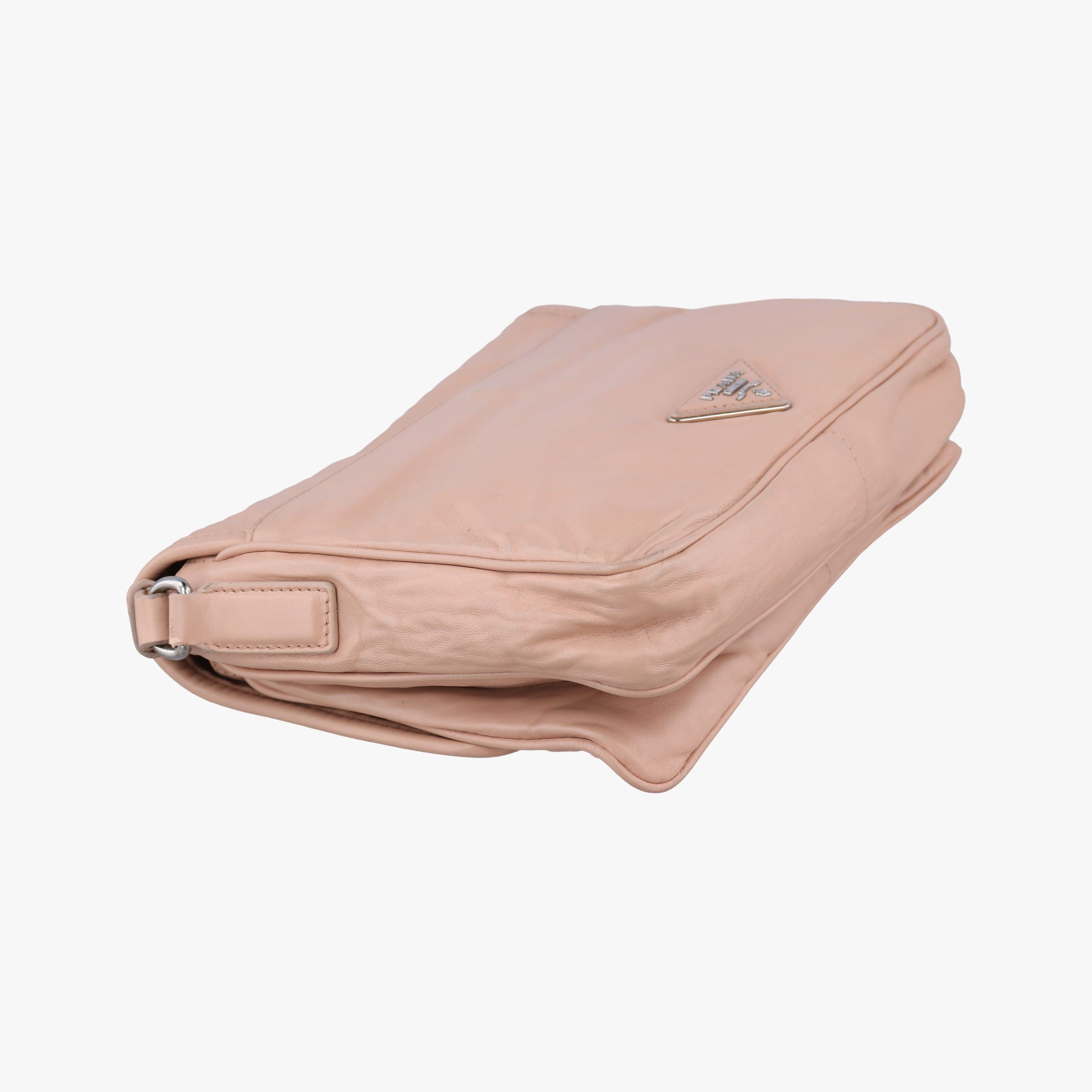 Pre-owned Prada Sound Flap Pink lambskin  shoulderbag | stylenewstar