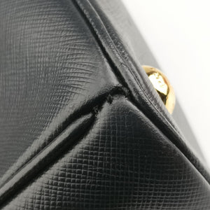 Pre-owned Prada Galleria Black SAFFIANO Leather BN2274 shoulderbag | stylenewstar