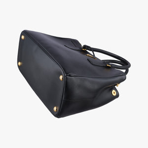 Pre-owned Prada Galleria Black SAFFIANO Leather BN2274 shoulderbag | stylenewstar