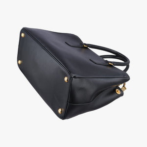 Pre-owned Prada Galleria Black SAFFIANO Leather BN2274 shoulderbag | stylenewstar