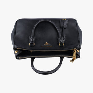 Pre-owned Prada Galleria Black SAFFIANO Leather BN2274 shoulderbag | stylenewstar