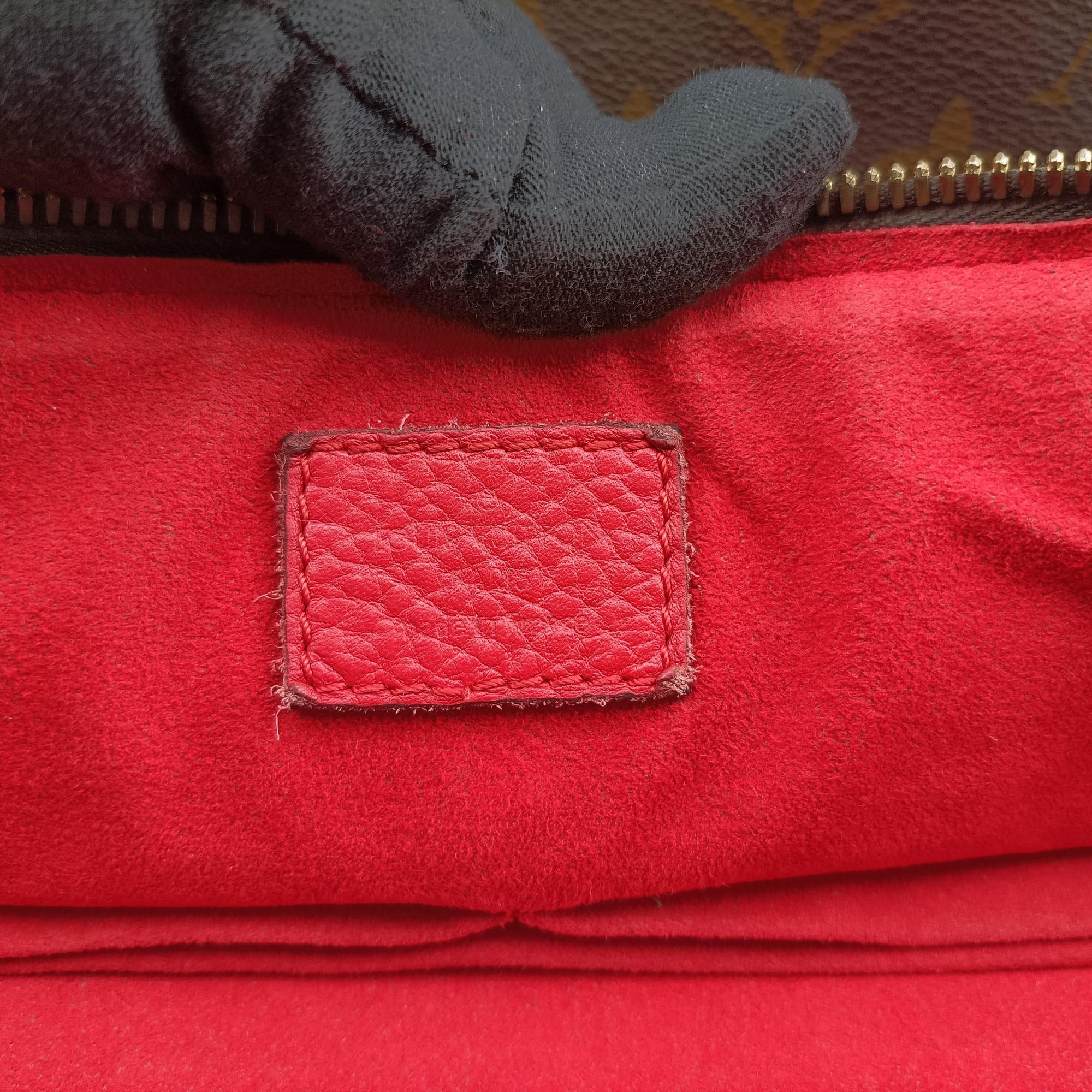Pre-owned Louis Vuitton ESTRELA brown×COQUELICOT Monogram Canvas×calf leather M51193 handbag | stylenewstar