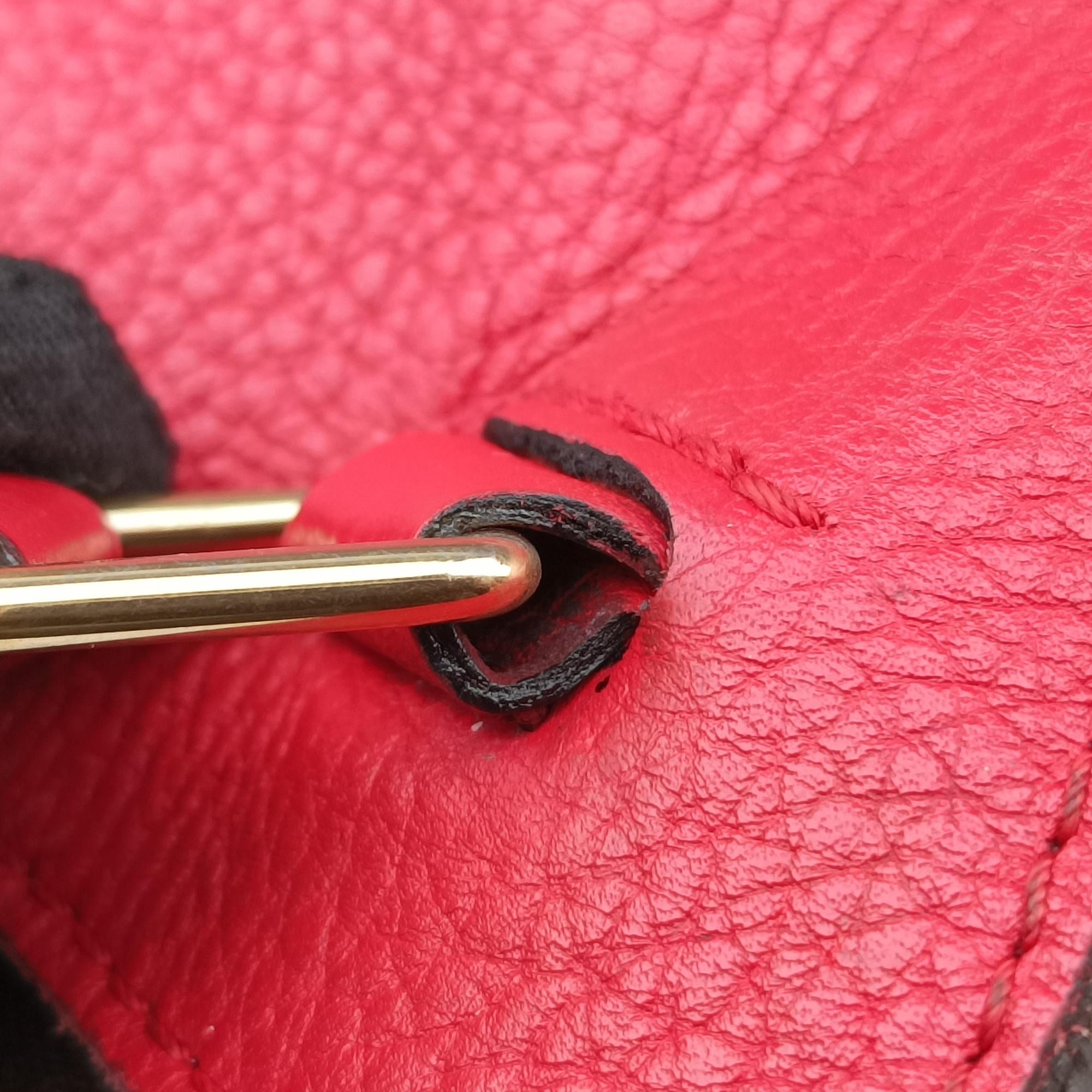 Pre-owned Louis Vuitton ESTRELA brown×COQUELICOT Monogram Canvas×calf leather M51193 handbag | stylenewstar