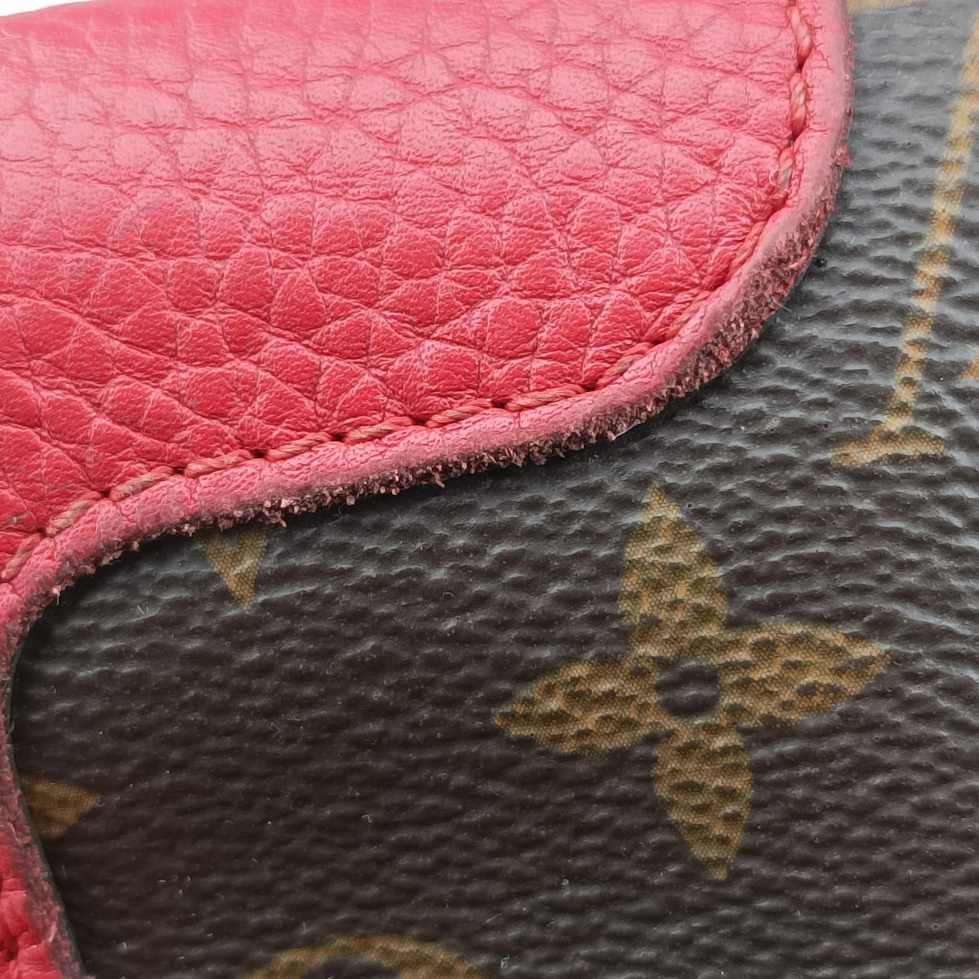 Pre-owned Louis Vuitton ESTRELA brown×COQUELICOT Monogram Canvas×calf leather M51193 handbag | stylenewstar