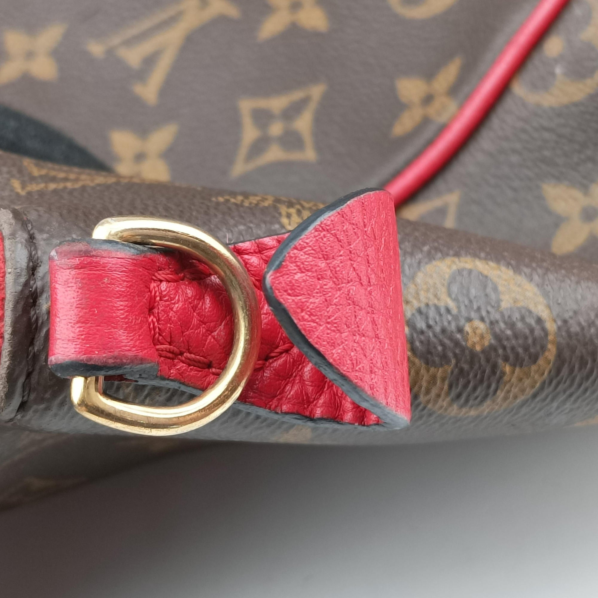 Pre-owned Louis Vuitton ESTRELA brown×COQUELICOT Monogram Canvas×calf leather M51193 handbag | stylenewstar