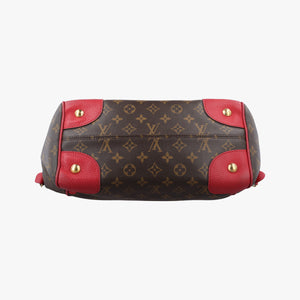 Pre-owned Louis Vuitton ESTRELA brown×COQUELICOT Monogram Canvas×calf leather M51193 handbag | stylenewstar
