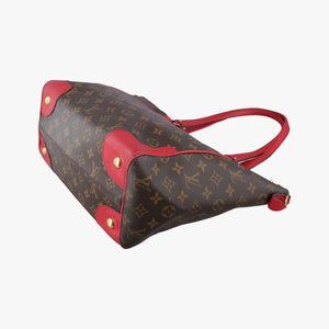 Pre-owned Louis Vuitton ESTRELA brown×COQUELICOT Monogram Canvas×calf leather M51193 handbag | stylenewstar
