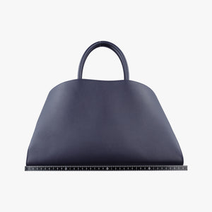 Pre-owned Ferragamo hug Navy leather  shoulderbag | stylenewstar