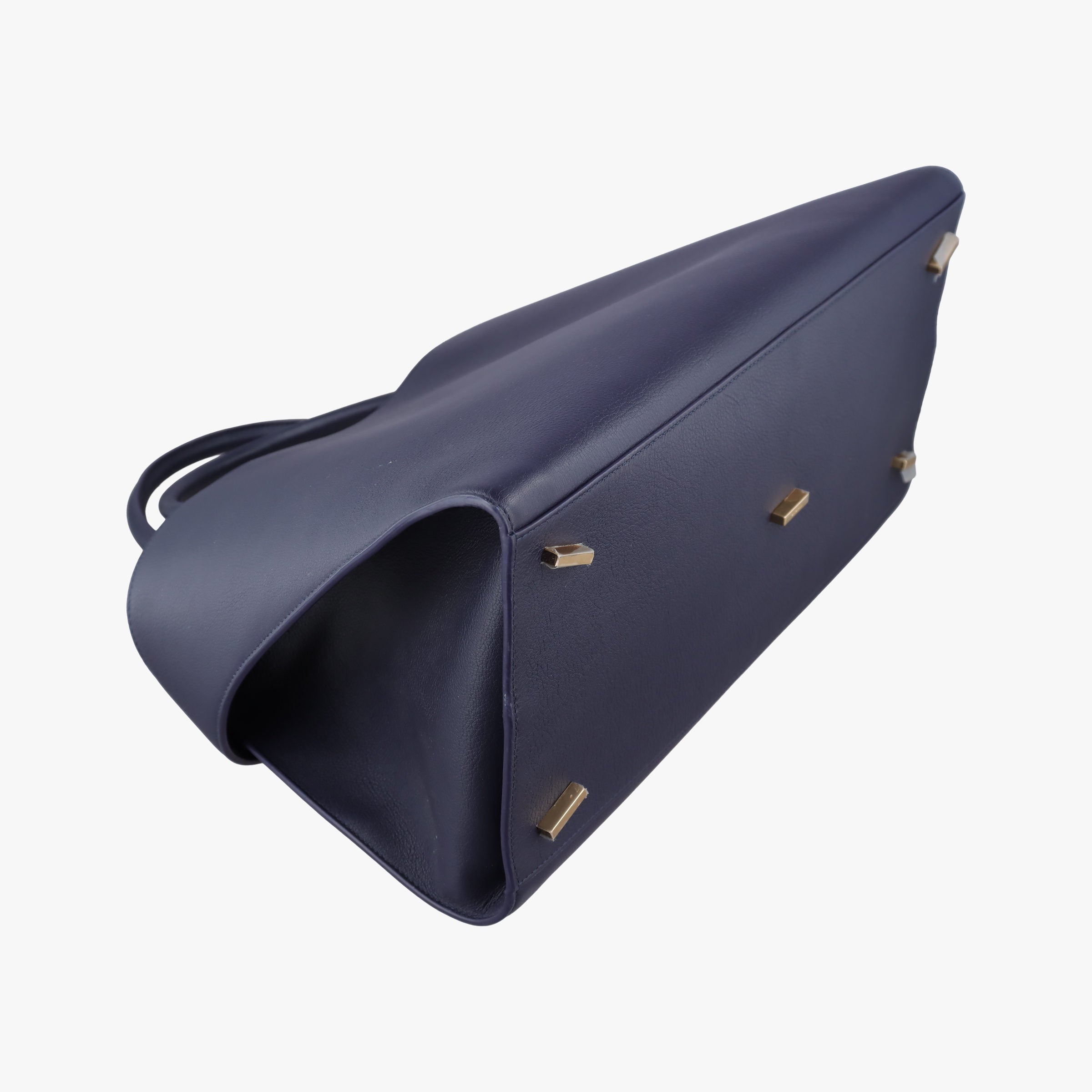 Pre-owned Ferragamo hug Navy leather  shoulderbag | stylenewstar