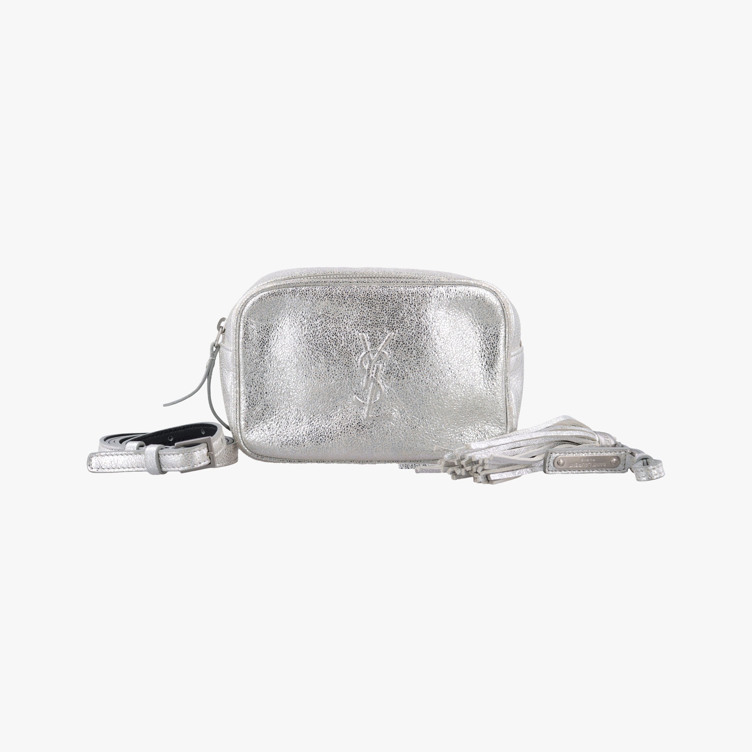 Secondhand Yves Saint Laurent Lou camera Silver Leather 527096 shoulderbag | stylenewstar