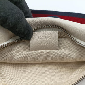 Pre-owned Gucci Print White Leather 527792 bum bag/waist bag | stylenewstar