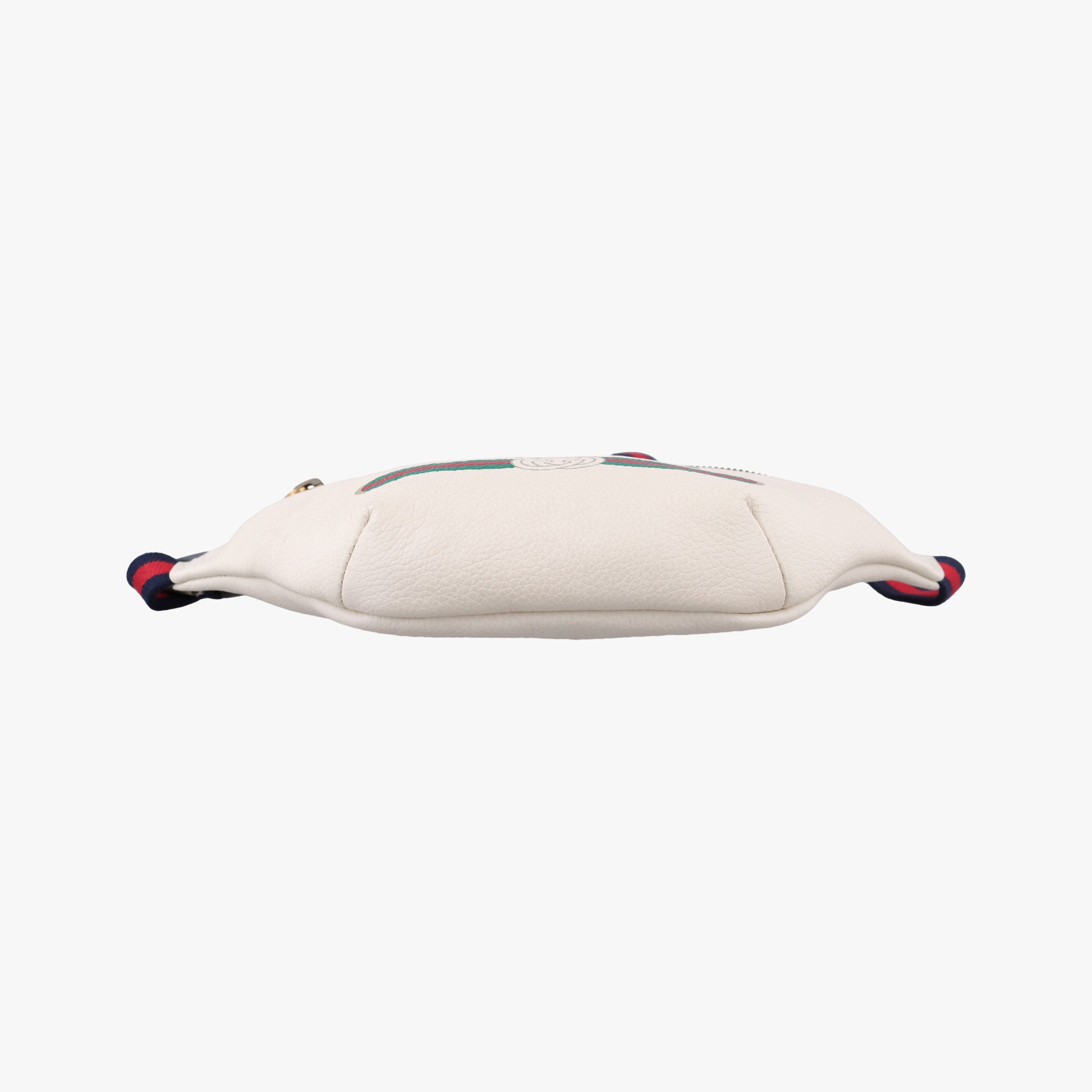 Pre-owned Gucci Print White Leather 527792 bum bag/waist bag | stylenewstar