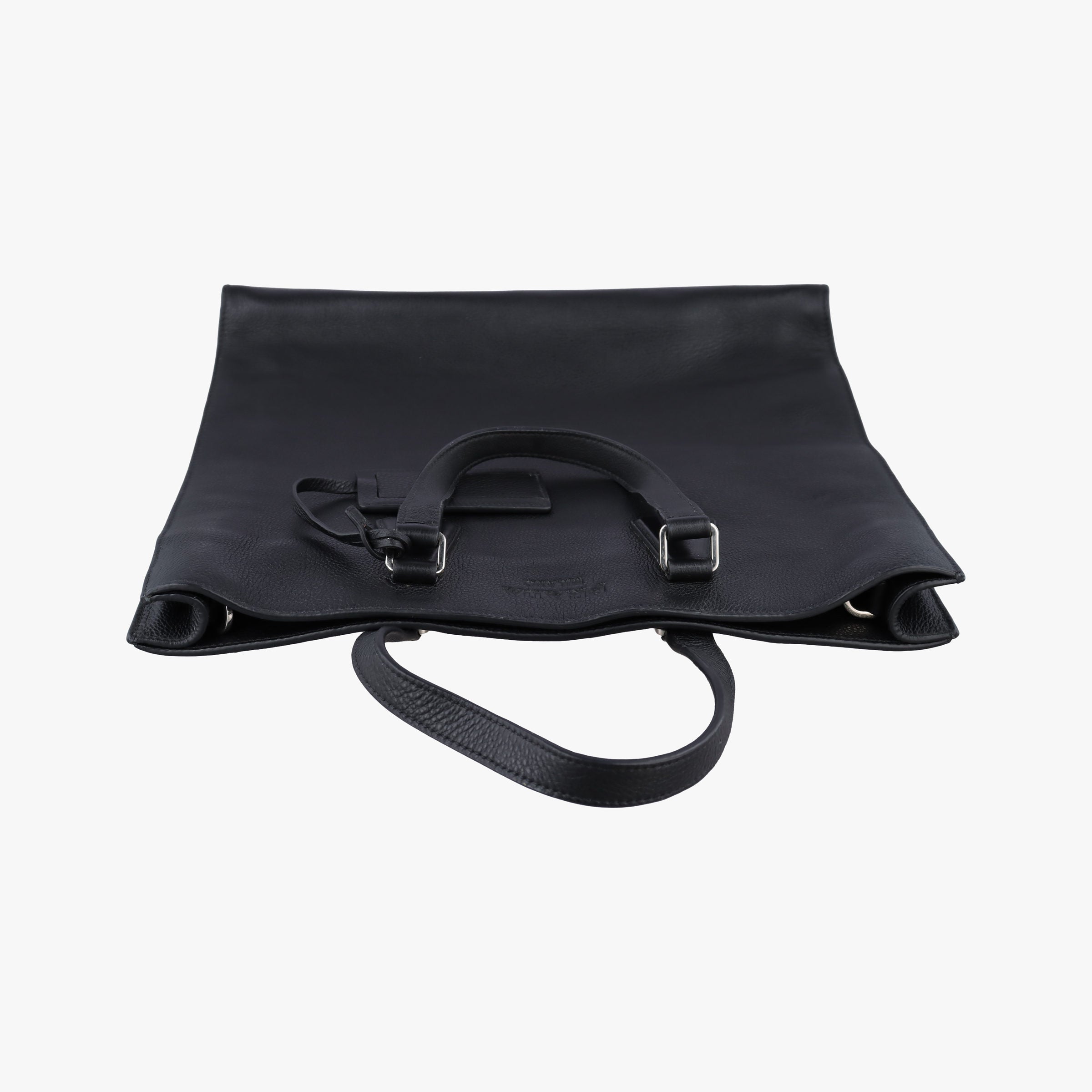 Pre-owned Prada Vitello Phenix Black Leather  shoulderbag | stylenewstar