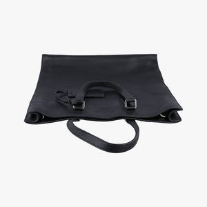 Pre-owned Prada Vitello Phenix Black Leather  shoulderbag | stylenewstar