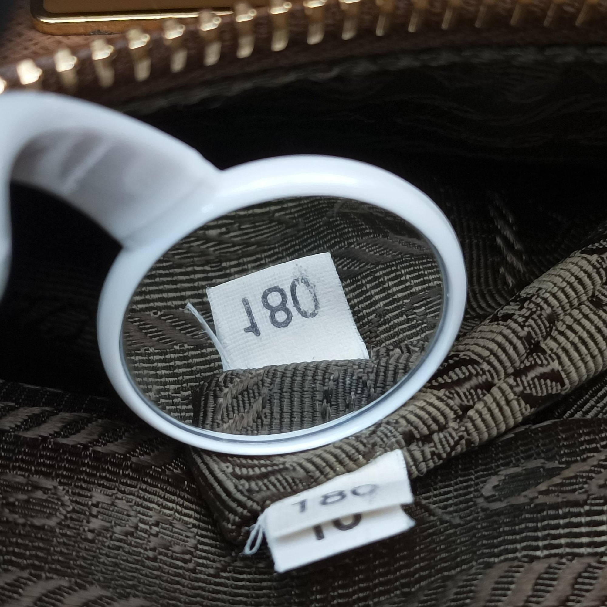 Secondhand Prada Promenade Brown×Beige SAFFIANO Leather BL0837 handbag | stylenewstar
