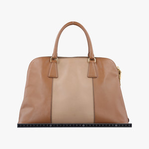 Secondhand Prada Promenade Brown×Beige SAFFIANO Leather BL0837 handbag | stylenewstar