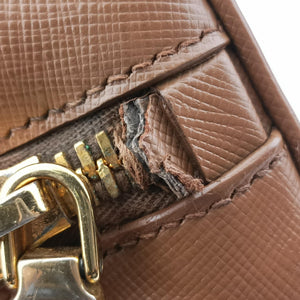 Secondhand Prada Promenade Brown×Beige SAFFIANO Leather BL0837 handbag | stylenewstar