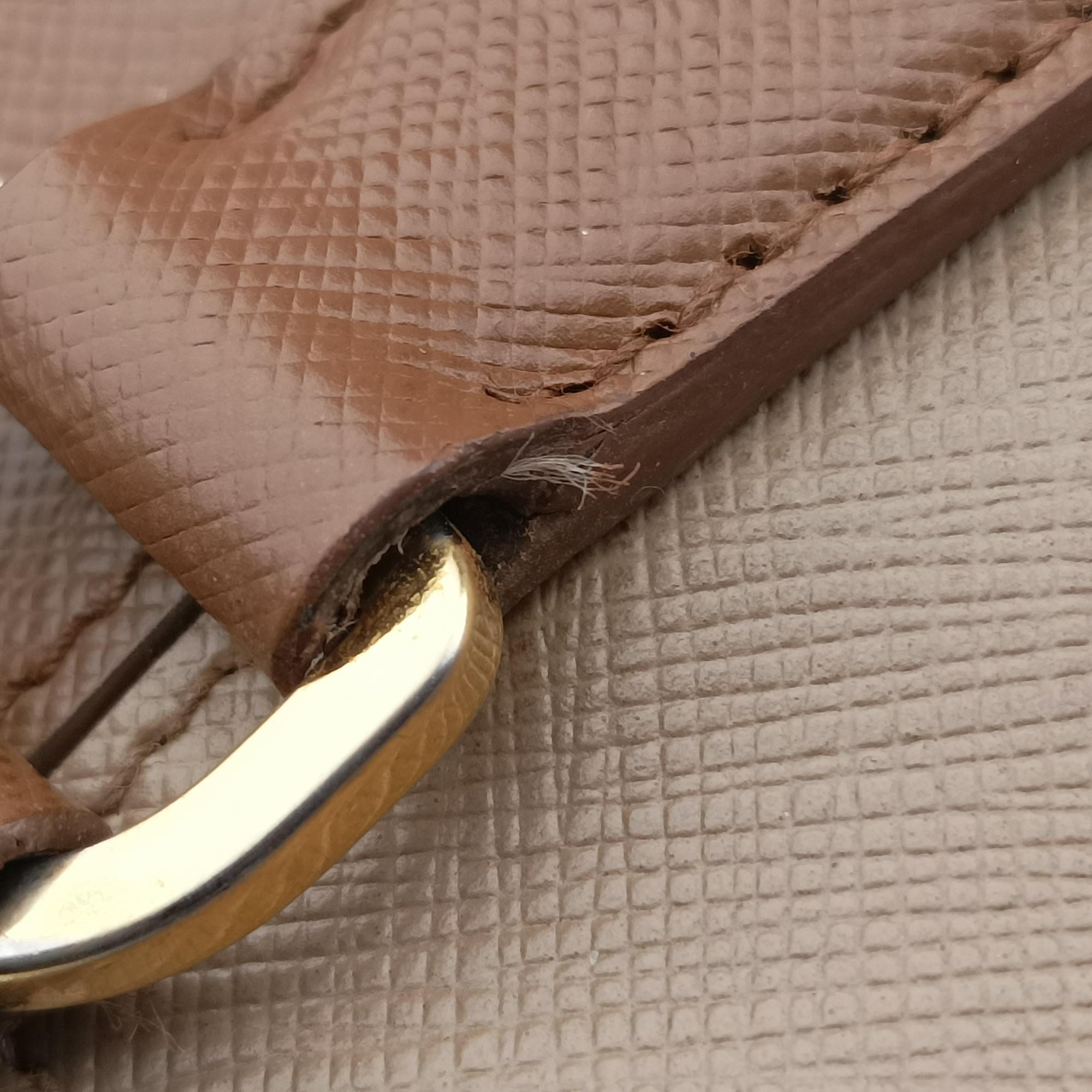 Secondhand Prada Promenade Brown×Beige SAFFIANO Leather BL0837 handbag | stylenewstar