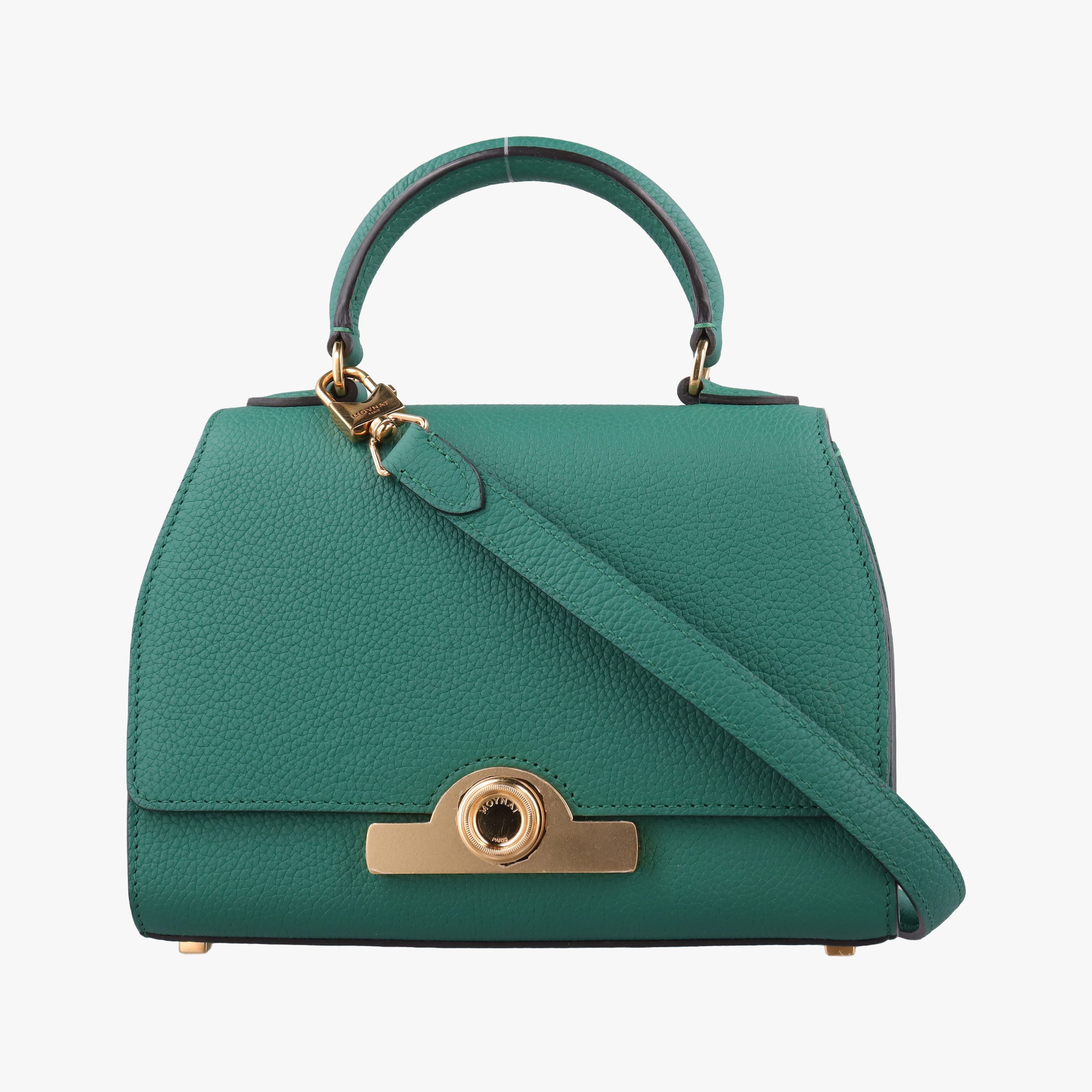 Pre-owned Moynat Legenne PM Green leather  shoulderbag | stylenewstar