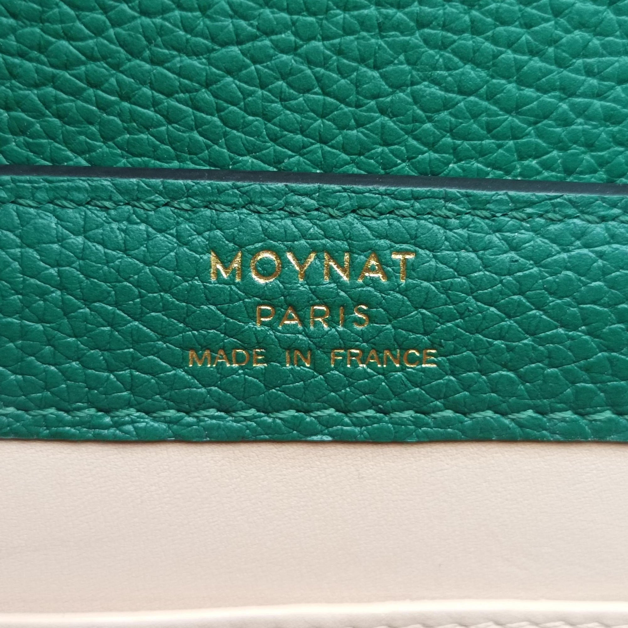 Pre-owned Moynat Legenne PM Green leather  shoulderbag | stylenewstar