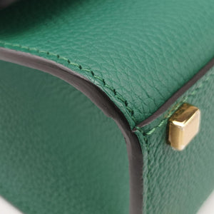 Pre-owned Moynat Legenne PM Green leather  shoulderbag | stylenewstar