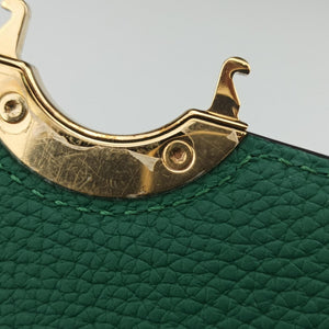 Pre-owned Moynat Legenne PM Green leather  shoulderbag | stylenewstar