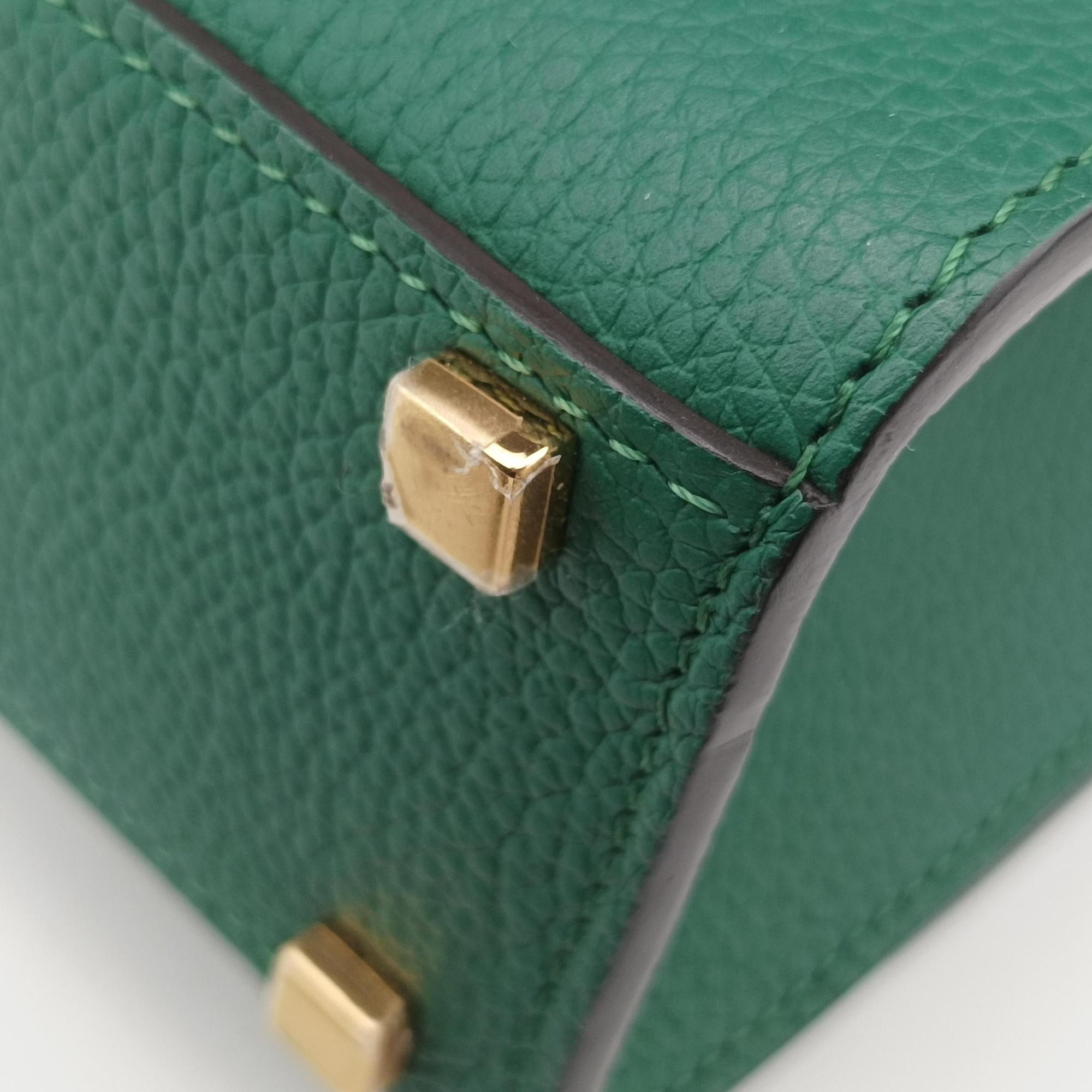 Pre-owned Moynat Legenne PM Green leather  shoulderbag | stylenewstar