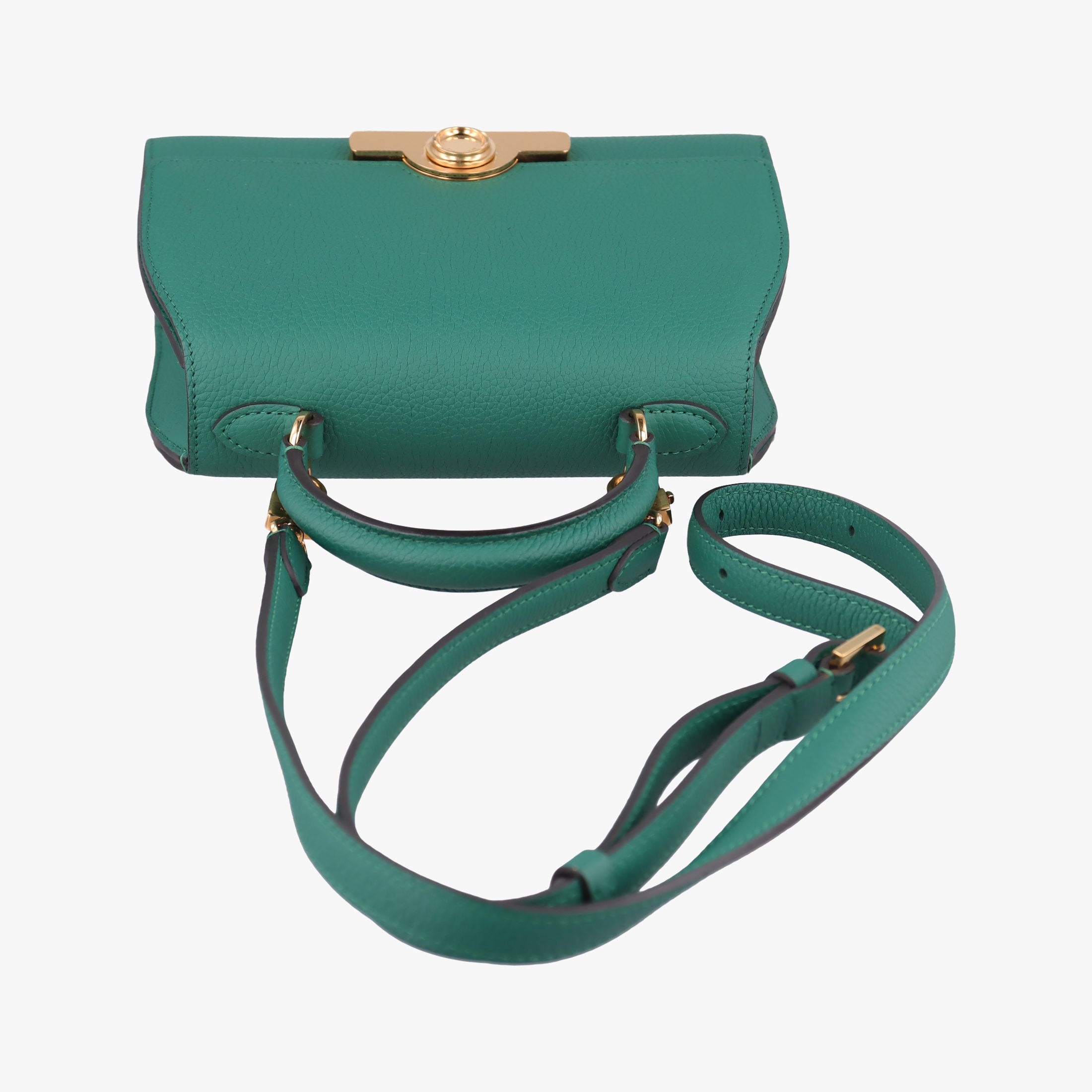 Pre-owned Moynat Legenne PM Green leather  shoulderbag | stylenewstar