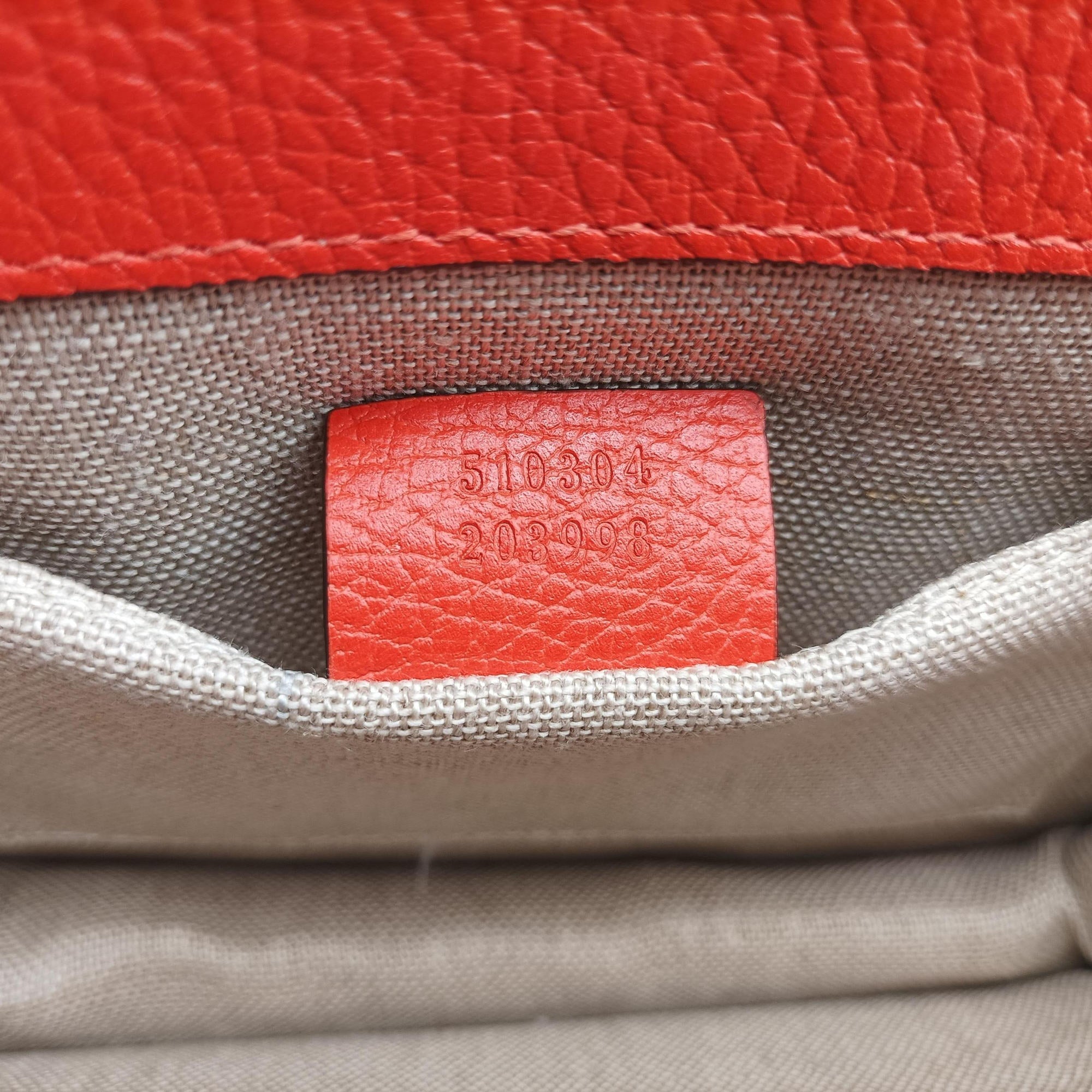 Pre-owned Gucci Interlocking G Orange Leather 510304 shoulderbag | stylenewstar